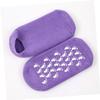 SAFIGLE 2Pairs Moisturizing Foot Socks Gel Spa Socks for Cracked Heels Elastic Comfortable Fit Stylish Foot Mask Socks for Women view 3