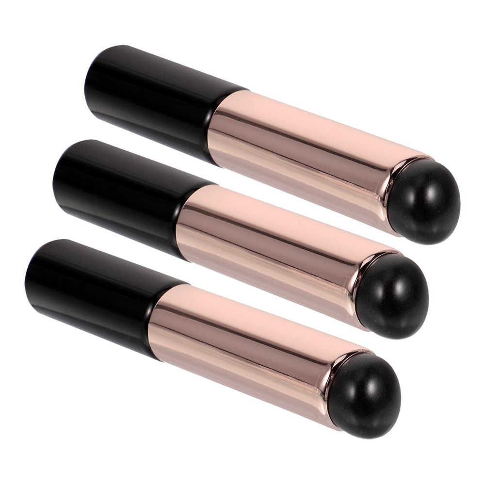 CALLARON 3Pcs Silicone Lip Brush Reusable Lip Balm Applicator Lip Gloss Applicator Ergonomic Design for Effortless Makeup Portable for Travel Outdoor Use