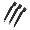 Beaupretty 3Pcs Carbon Steel Eyebrow Tweezers Portable Eyebrow Clamps for Women Multi Purpose Makeup Tool Lightweight and Convenient Cosmetic Tool for Precision Brow Grooming Black view 1