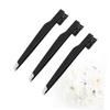 Beaupretty 3Pcs Carbon Steel Eyebrow Tweezers Portable Eyebrow Clamps for Women Multi Purpose Makeup Tool Lightweight and Convenient Cosmetic Tool for Precision Brow Grooming Black view 3