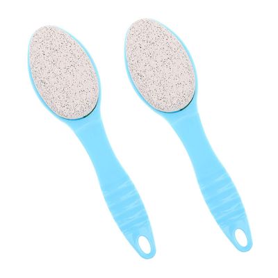 Healvian 2Pcs Double Sided Foot Exfoliator Brush Pumice Stone Tool for Comprehensive Foot Care Dead Skin Removal Durable Foot Scrubber with Dual Textures