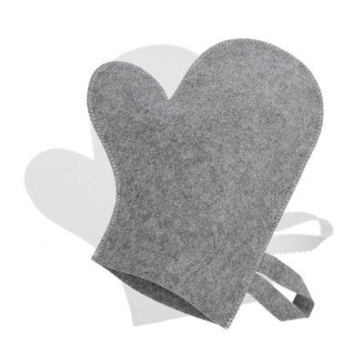 Outanaya Exfoliating Bath Gloves 2-Piece Set Thick Felt Scrubber for Sauna Shower Comfortable Massage Mitts for Body Cleansing and Spa Use