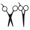 Beavorty 2Pcs Stainless Steel Face Scissors Men Multiuse Beard Shaping Eyebrow Trimming Scissors Lightweight Travel Friendly Grooming Tools for Quick Touch Ups view 1