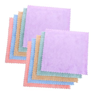 BESPORTBLE 10Pcs Fleece Face Towels Soft Makeup Remover Cloths Washable Hand Towels for Absorbent Body Towels for Shower Elegant Nursery Accessories