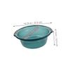 DECORNIJIA Double Handle Wash Basin Set 2pcs Plastic Laundry and Foot Soak Tub Versatile Kitchen and Home Use Convenient Washing Bowl for Adults and Boys and Girls view 2