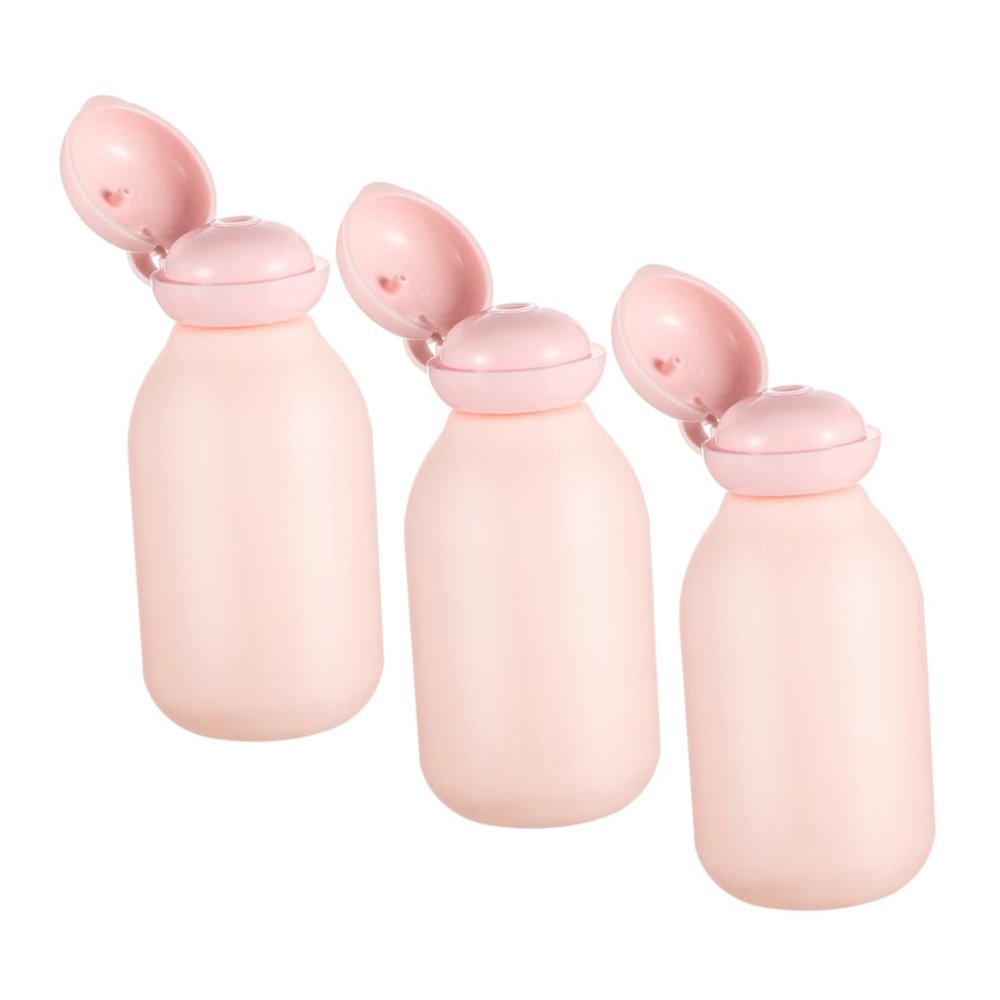 Didiseaon 3Pcs Travel Toiletries Bottles Refillable Leak Containers for Shampoo Conditioner Lotion Durable Reusable Travel Essentials for Frequent Travelers