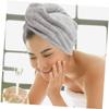 Cabilock 2Pcs Super Absorbent Dry Hair Cap Towels Coral Fleece Quick Dry Hair Wraps for Long Hair Efficient Hair Drying for Home Use and Spa view 3