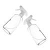 FRCOLOR 2Pcs Refillable Glass Bottles Clear Liquid Bottles for Home Cleaning Non Slip Handle for and Flowers Durable and Easy to Clean view 1