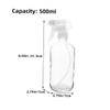 FRCOLOR 2Pcs Refillable Glass Bottles Clear Liquid Bottles for Home Cleaning Non Slip Handle for and Flowers Durable and Easy to Clean view 2