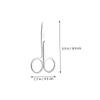 DECOMELODY 1 Set Stainless Steel Eyebrow Repair Tools Durable Brow Scissors Practical Tweezers for Eyebrow Trimming Portable Makeup Supplies for Women Easy to Use Carry for Friends view 2