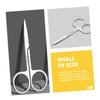 DECOMELODY 1 Set Stainless Steel Eyebrow Repair Tools Durable Brow Scissors Practical Tweezers for Eyebrow Trimming Portable Makeup Supplies for Women Easy to Use Carry for Friends view 4