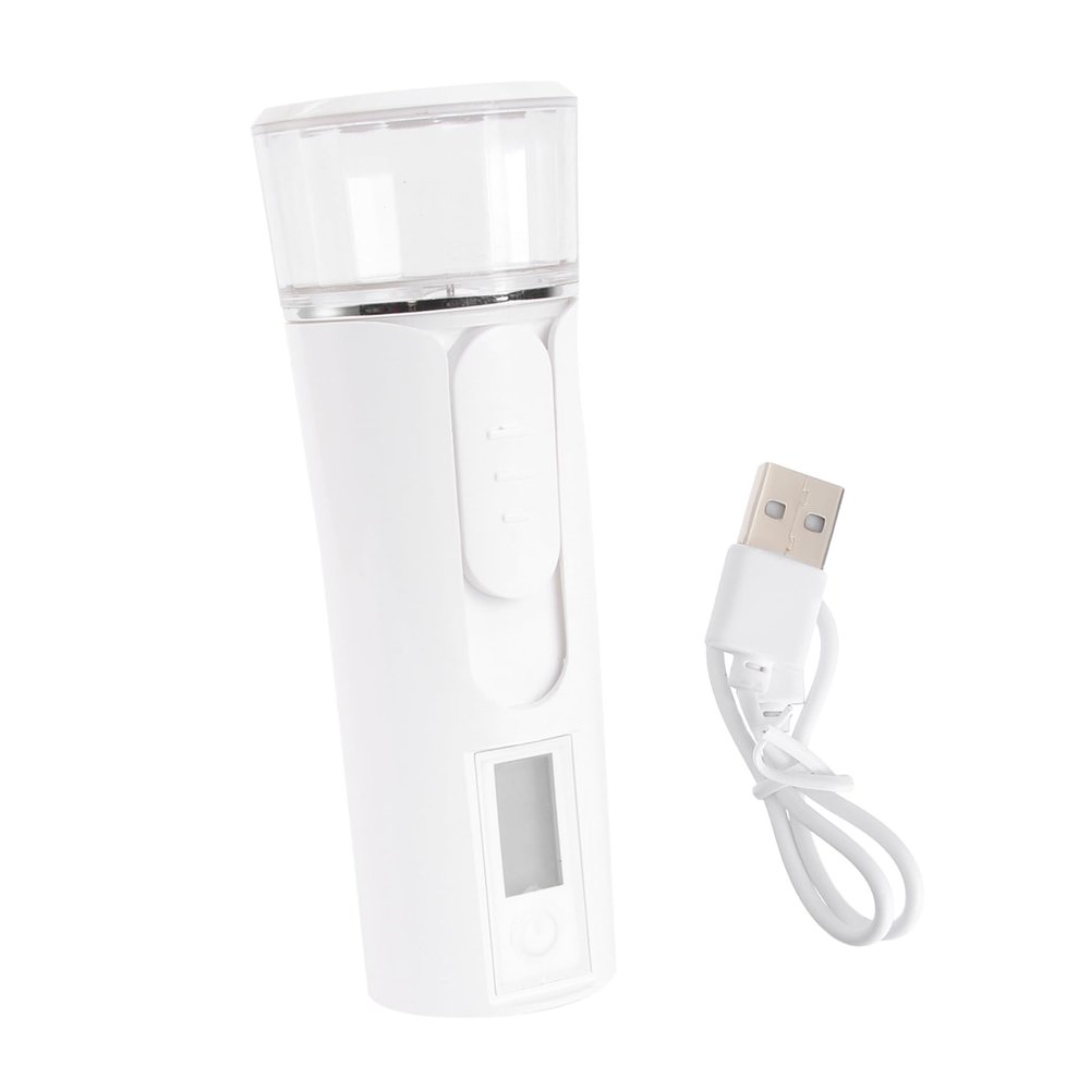 Gogogmee 1Pc Nano Facial Mist Sprayer Portable Hydrating Mister for Skin Moisturizing for Home Car Office Use Deep Penetration for White