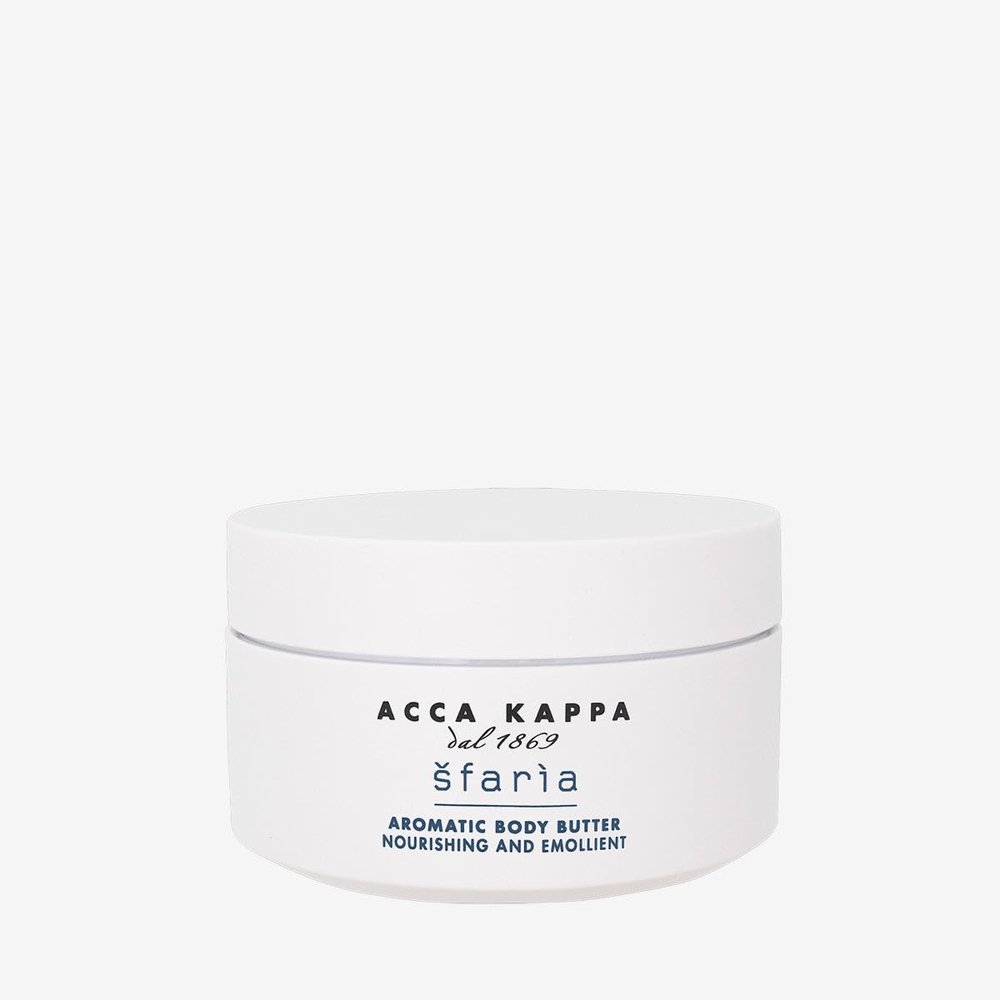 Acca Kappa fara Aromatic Body Butter 200 mL Nourishing Vitamin-E Shea and Wheat Germ for Dry Skin Men and Women