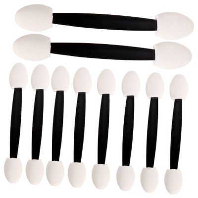Healeved 4Bags Dual Sided Eyeshadow Applicator Brushes Compact Makeup Tool for Women Soft Sponge Heads for Eye Makeup Reusable and Easy to Use for Home and Salon Use