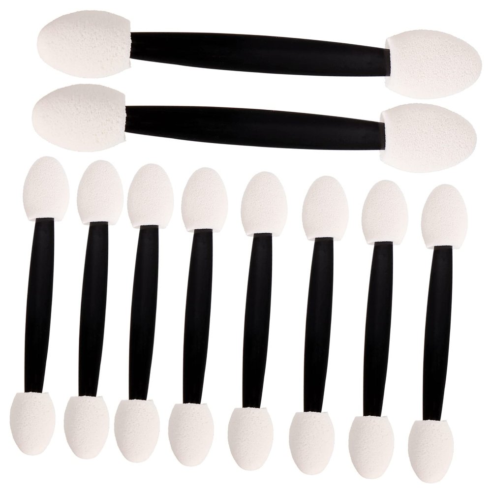 Healeved 4Bags Dual Sided Eyeshadow Applicator Brushes Compact Makeup Tool for Women Soft Sponge Heads for Eye Makeup Reusable and Easy to Use for Home and Salon Use