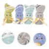 Cabilock Cute Bunny Face Towels Set 2 Soft Coral Velvet Absorbent Makeup Remover Cloths for Washing Face and Bathing for Newborns and Toddlers view 4