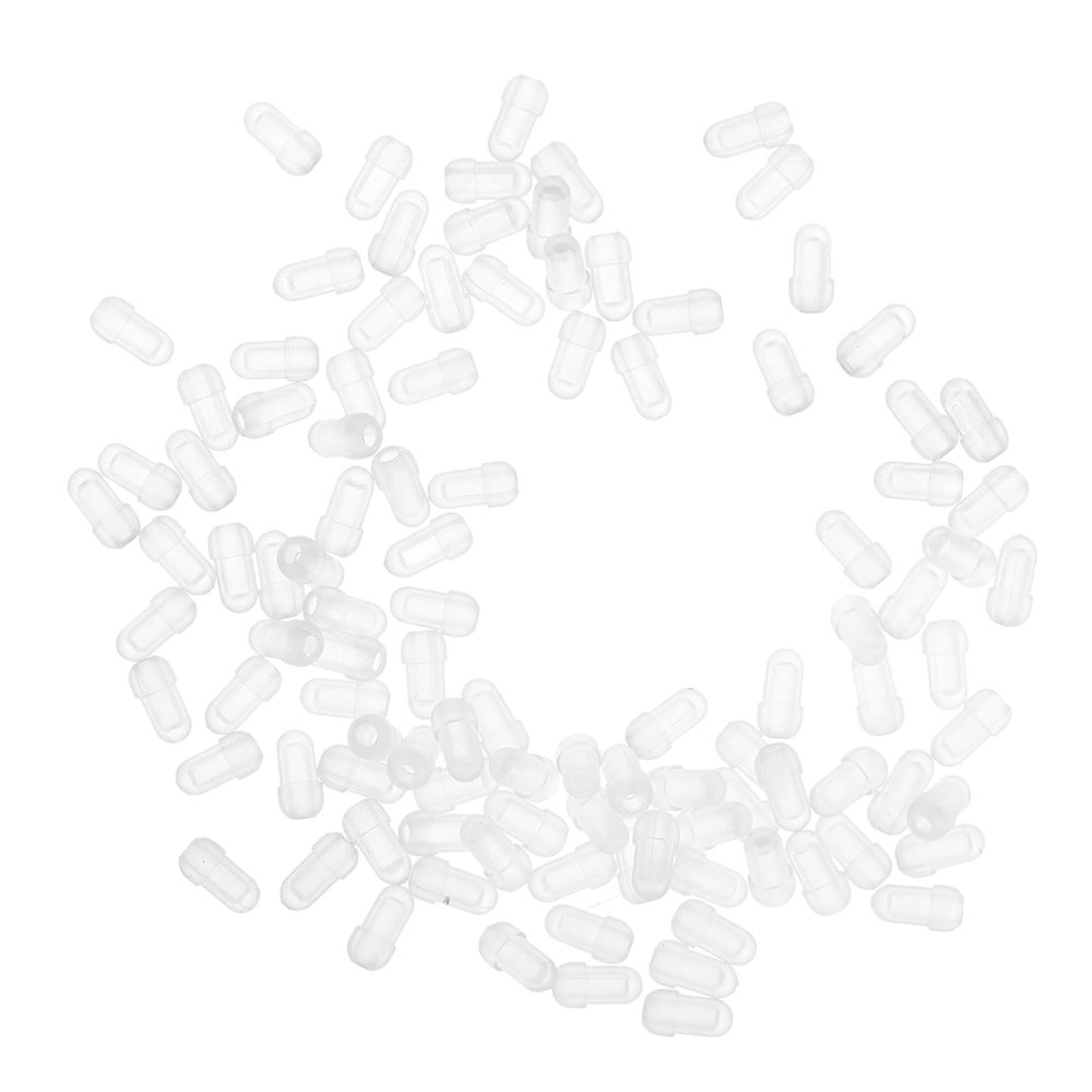 SHERCHPRY 100Pcs Transparent Non Allergic Soft Sleeves for Ear and Nose Piercing Ear Needle Covers for Comfortable Protection and Durability Various Settings