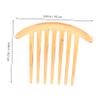 Beatifufu 2Pcs Cute French Twist Hair Comb Wide Tooth Side Combs for Women Smooth Detangling Portable Styling Accessory Compatibility Elegant Design view 2