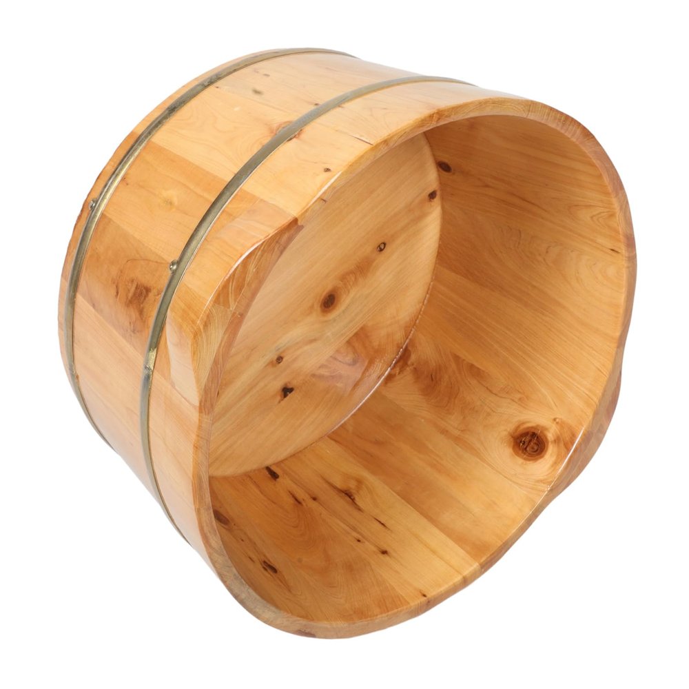 Beaupretty Wooden Foot Soaking Tub with Ergonomic Handles Durable Foot Bath Basin for Relaxing Soak Spacious Design for Comfort for Home Foot Care