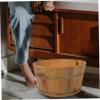 Beaupretty Wooden Foot Soaking Tub with Ergonomic Handles Durable Foot Bath Basin for Relaxing Soak Spacious Design for Comfort for Home Foot Care view 4