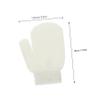 Beaupretty 2Pcs Exfoliating Mitts for Body Scrubbing Gloves for Deep Cleansing Durable Bathing Tools for Skin Care for Unisex Use Absorbent Toweling Material view 2