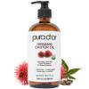 PURA D'OR 16.9 oz Organic Castor Oil (GLASS BOTTLE) Pure Cold-Pressed Hexane-Free USDA Certified  Lashes Brows Hair Scalp Skin  Botanical Moisturizer for Softness Strength Hydration Shine Radiance view 1
