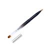 CALLARON Retractable Dual Head Lip Brush Compact Portable Makeup Tool for Lip Gloss Lipstick Application Flexible Metal Shell Design Black Gradient for Go Touch Ups view 1
