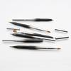 CALLARON Retractable Dual Head Lip Brush Compact Portable Makeup Tool for Lip Gloss Lipstick Application Flexible Metal Shell Design Black Gradient for Go Touch Ups view 4