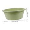 ELAYARD 2pcs Washbasin Plastic Basin Home Bathroom Wash Basin Hand Washing Basin Size Paid Basin Foot Bath Basins Basin Sink Adults Wash Basin Foot Basin Washbasin Foot Basin Bucket Green view 2