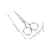 SHERCHPRY 3Pcs Stainless Steel Eyebrow Scissors Small Grooming Scissors for Eyebrow Trimming Facial Hair Grooming Beauty Tasks Lightweight Portable for Daily Use view 2