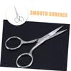 SHERCHPRY 3Pcs Stainless Steel Eyebrow Scissors Small Grooming Scissors for Eyebrow Trimming Facial Hair Grooming Beauty Tasks Lightweight Portable for Daily Use view 3