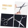 SHERCHPRY 3Pcs Stainless Steel Eyebrow Scissors Small Grooming Scissors for Eyebrow Trimming Facial Hair Grooming Beauty Tasks Lightweight Portable for Daily Use view 4