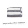Beatifufu 4Pcs Absorbent Thicker Face Towels Soft Fleece Bath Cloths with Color Stripe Design for Home and Travel Use Grey view 2