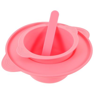 WRITWAA Silicone Wax Melting Bowl Set 400ml High-Temperature Resistant Wax Warmer for Hair Removal and Facial Masks for Spa Supplies and DIY Beauty Applications
