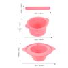 WRITWAA Silicone Wax Melting Bowl Set 400ml High-Temperature Resistant Wax Warmer for Hair Removal and Facial Masks for Spa Supplies and DIY Beauty Applications view 2