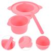 WRITWAA Silicone Wax Melting Bowl Set 400ml High-Temperature Resistant Wax Warmer for Hair Removal and Facial Masks for Spa Supplies and DIY Beauty Applications view 3