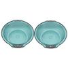 VINTORKY 2Pcs Transparent Plastic Wash Basin with Dual Handles Capacity Foot Soaking Tub for Home Use Easy to Monitor Water Level for Laundry and Pet Bathing view 1