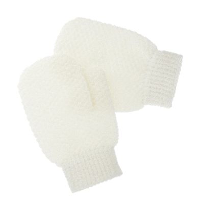 BIUDECO 2Pcs Exfoliating Gloves for Shower Ergonomic Body Scrub Mittens Gentle Skin Exfoliation for All Skin Types Soft and Stylish Bathing Mitts for Daily Use