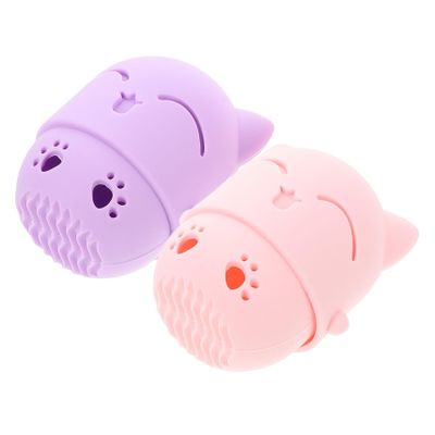 Beaupretty 2Pcs Makeup Sponge Holder Travel Storage Box Silicone Beauty Sponge Containers Cute Stylish Makeup Puff Organizer for Home Travel Design