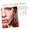 Ipetboom 6Pcs Silicone Lip Brush with Lip Applicators for Lipstick Lip Gloss Makeup Paillette Brushes for Home Professional Use Skin Friendly view 3