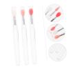 Ipetboom 6Pcs Silicone Lip Brush with Lip Applicators for Lipstick Lip Gloss Makeup Paillette Brushes for Home Professional Use Skin Friendly view 4