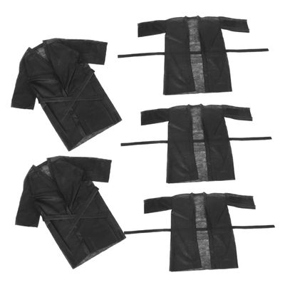 FOMIYES 5Pcs Disposable Salon Bath Robe Non Woven Fabric Spa Wraps for Sauna and Beauty Treatments Durable Body Wraps for Multiple Users for Salons and Spas