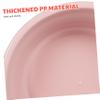 ELAYARD 2pcs Medium Pink Plastic Wash Basin Multifunctional Bathroom Kitchen Use Safe Odorless Slip Design for Face Washing Foot Soaking view 2