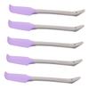 GANAZONO Silicone Beauty Wax Spatula Set 5-Piece Curved Applicator for Hand and Foot Care Reusable Non-Stick Waxing Tool for Home Salon Use view 1