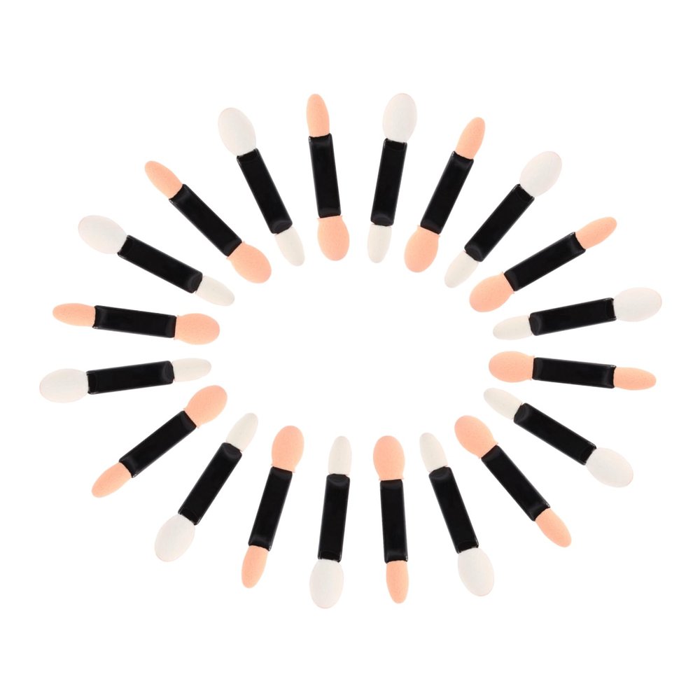 EPIGEIST 20Pcs Disposable Double Headed Eyeshadow Brush for Women Lightweight Makeup Applicator for Travel Parties and Daily Use Convenient and Portable Eyeshadow Brush Kit