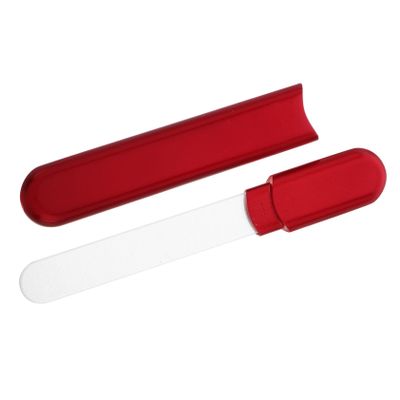 BATHVEVE Nano Glass Nail File with Handle 1 Piece Portable Crystal Fingernail Buffer for Manicure and Pedicure Professional Nail Care Tool for Women