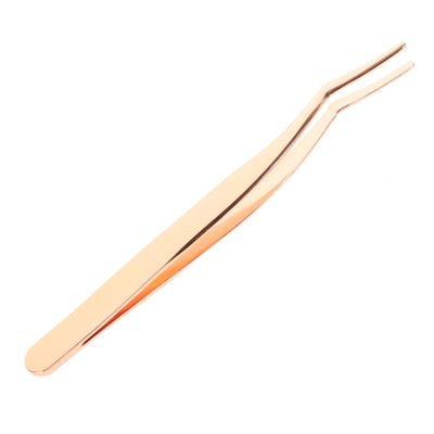 VINTORKY Stainless Steel False Eyelash Applicator Tool Precision Grip for Eyelash Types Portable Lash Clip for Easy Application and Removal for Makeup Enthusiasts