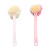 BATHVEVE 2Pcs Long Handle Bath Flowers Back Scrubber Body Cleaning Brush Kits for Deep Exfoliation Soft Bathing Tools for Men Women with Hanging Design for Easy Storage view 1