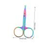 EPIGEIST 2Pcs Eyebrow Scissors for Precision Trimming of Facial Hair Nose Hair and Lash Extensions Durable Easy to Tool for Professional and Home Use view 2