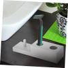 PartyKindom 1Pc Razor Storage Stand Durable Manual Razor Holder for Home Travel Lightweight Portable Design Slip Resistant Base Smooth Finish for Safe Use view 2